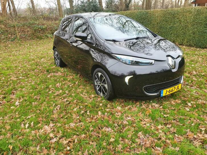 Renault ZOE 2018 Zwart Intens (huuraccu, koop ook mogelijk)