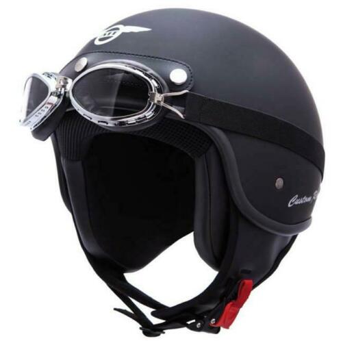Retro Helm MT Custom Rider - Zwart