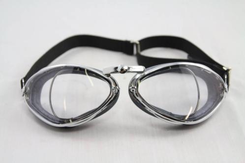 retro special optical chrome motorbril Aviator Goggle