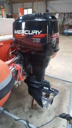 Rib 5.20 met 75 pk mercury 2 takt