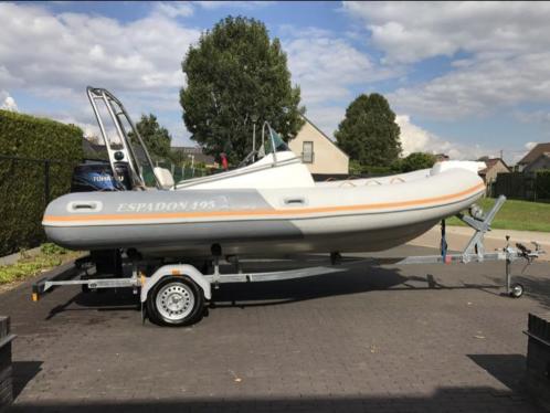 RIB Espadon 90PK met nieuwe trailer