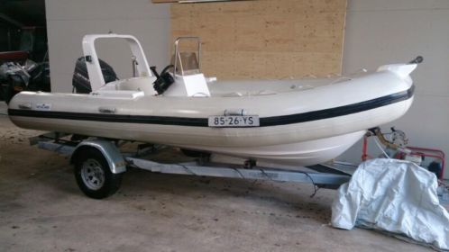 Rib Hypalon 550  Mariner 90 pk  Trailer IN PRIJS VERLAAGD