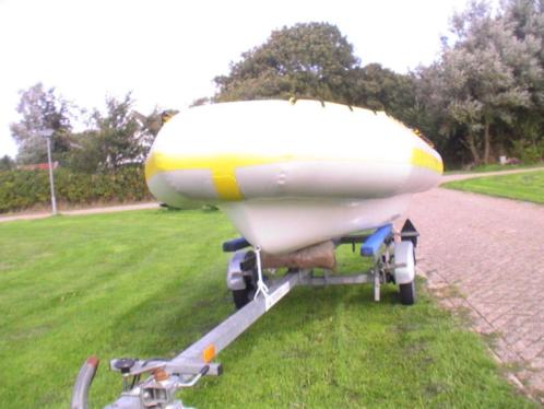 RIB Hypalon kwaliteitsrubberboot 3.6m trailer fluistermotor
