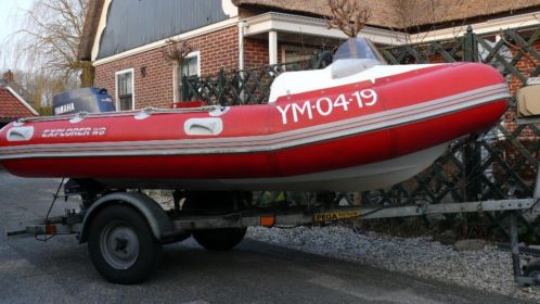 Rib Rubberboot Bombard 380 met 40 pk Yamaha en Pega Trailer