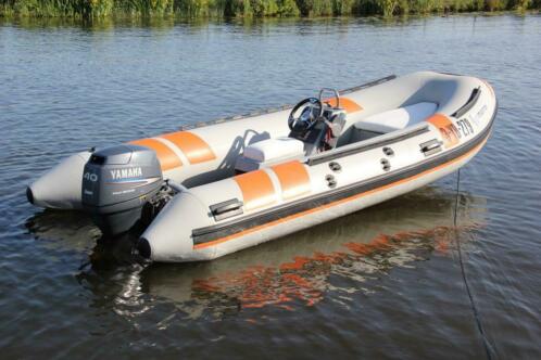 RIB rubberboot Mariner 440m  40 pk Yamaha 4 tact en trailer