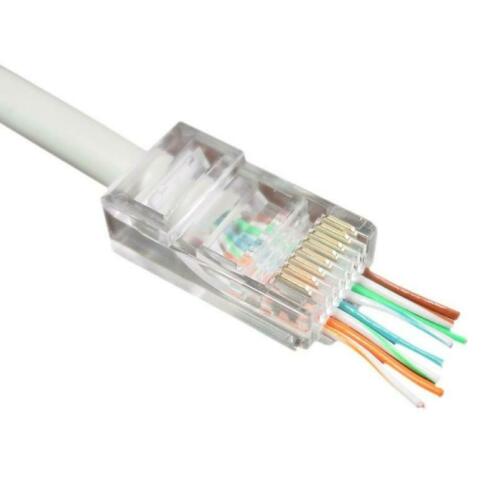 RJ45 stekker doorsteekmontage 10x