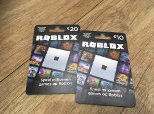 Roblox online cadeaukaarten gratis