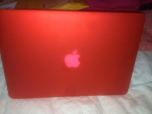 Rode doorzichtige hardcover hoes macbook pro 13-inch