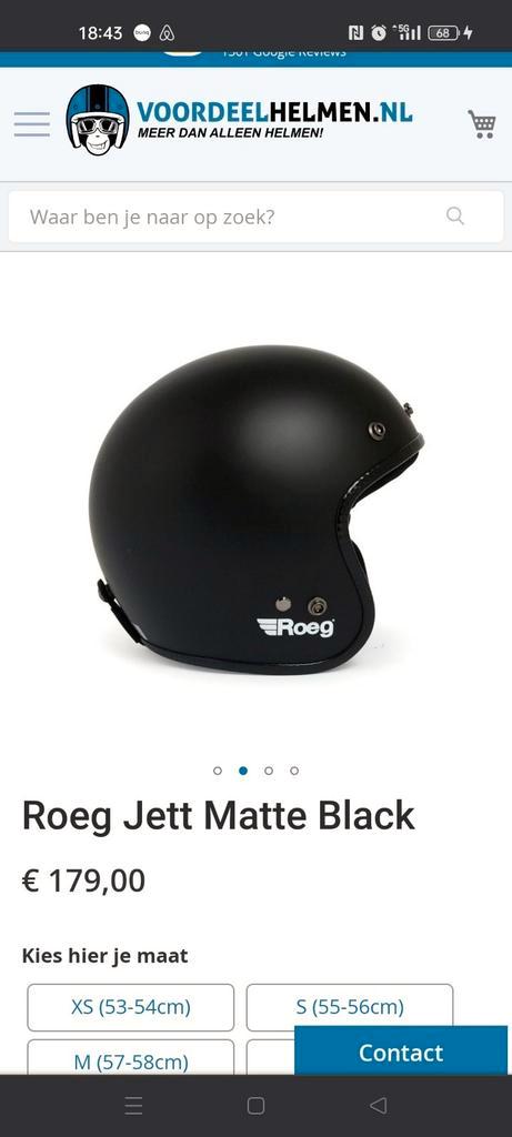 Roeg potje  jet helm nieuw in verpakking maat S matzwart