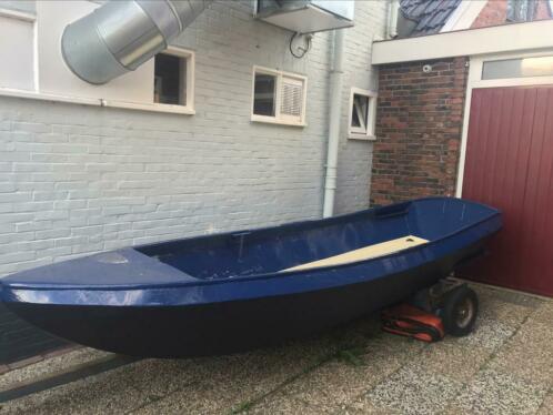 Roeiboot vlet motorboot 4 m lang -1.30 breed