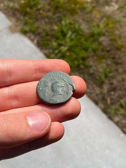 Romeinse munt van keizer Augustus amp Agrippa