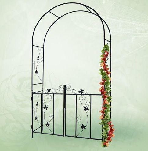 Ronde Rozenboog Pergola met deur