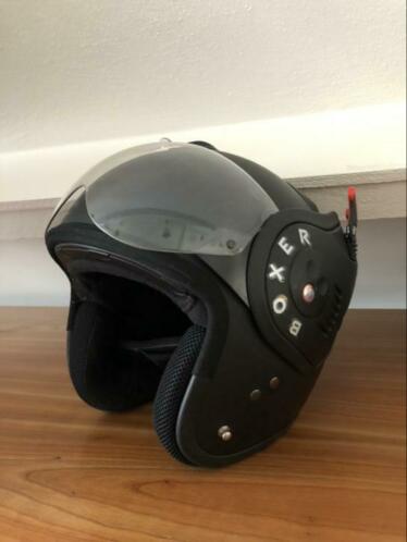 ROOF BOXER V8 FULL BLACK MOTORHELM - Maat L