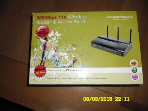 Router 300 Mbps Wireless in doos(Conceptronic als nieuw) 