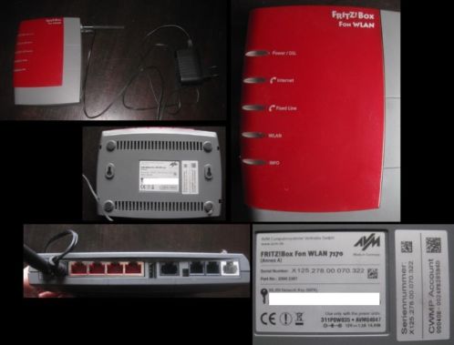 Router Fritz Box WLAN 7170