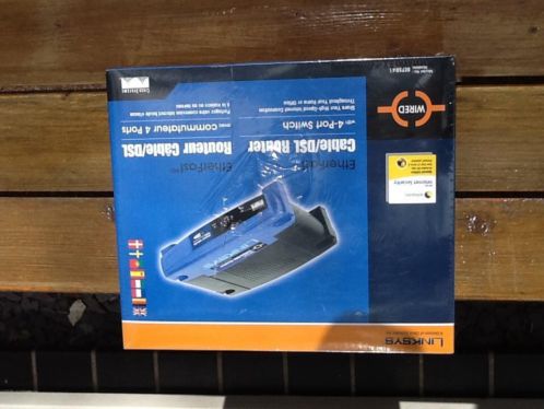 Router Linksys. Nieuw in doos.