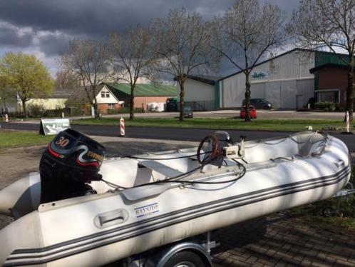 Rubberboot Bayside Sport 470 met Evinrude 30 PK 