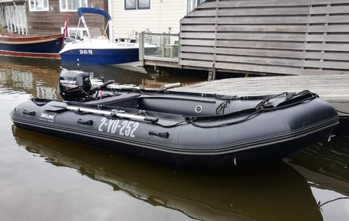 rubberboot heavy Duty met 20 pk Mercury EFI en strandtrailer