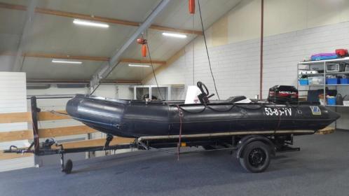 Rubberboot Zodiac 520 met 60 Pk Mercury en trailer