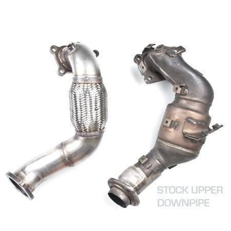 RVS downpipe Mazda 3 MPS 2.3T boven  onder nieuw