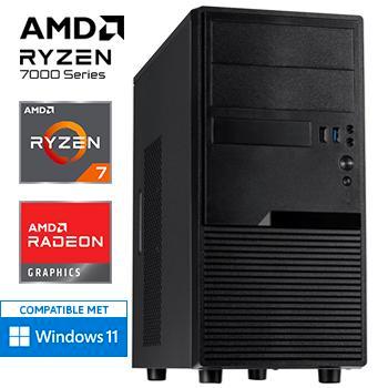 Ryzen 7 7700 - 64GB - 2000GB SSD - WiFi - Desktop PC