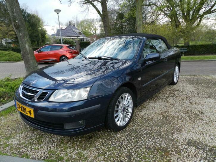 Saab 9-3 1.8 T Cabrio 2003 Blauw-- Inruil