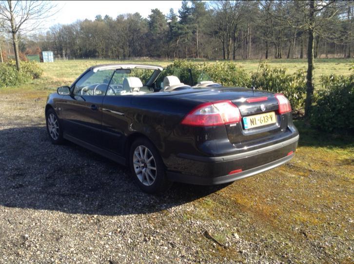 Saab 9-3 1.8 T Cabrio 2007 Zwart nw koppelingnavleer