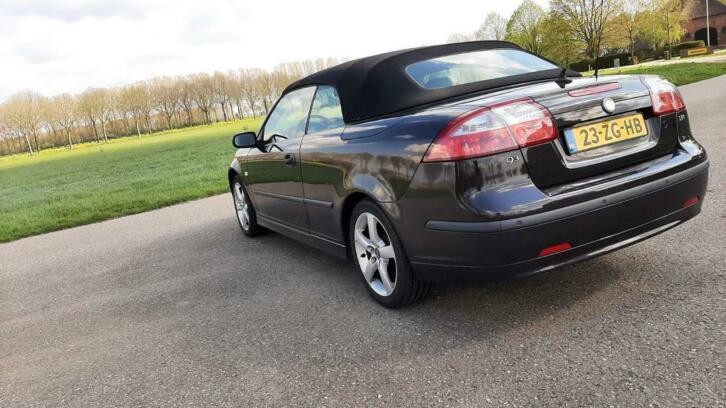 Saab 9-3 1.8 T Cabrio AUT 2004 Zwart