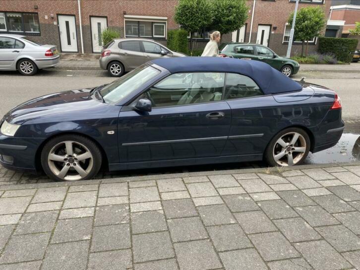 Saab 9-3 1.8 T cabriolet automaat 2006 blauw met beige leer