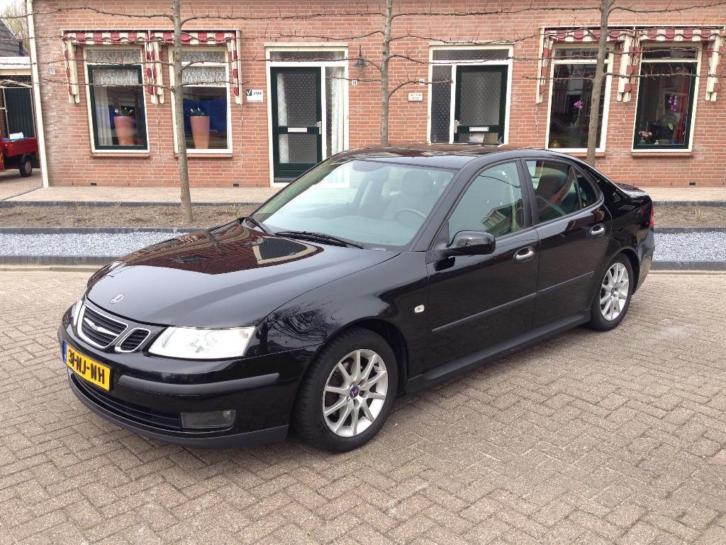 Saab 9-3 1.8 T Sport Sedan AUT 2003 Zwart LPG-G3 NIEUWE APK