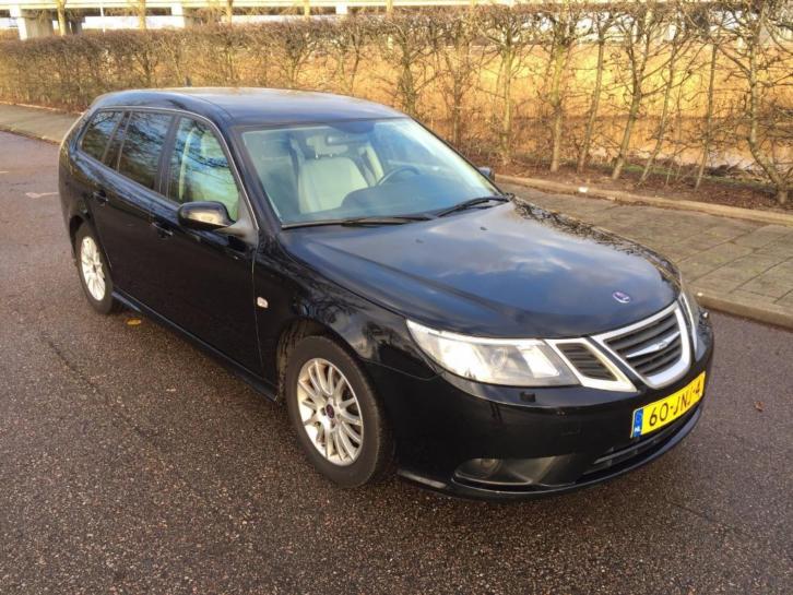 Saab 9-3 1.9 TID 150PK Estate 2009 Zwart Norden