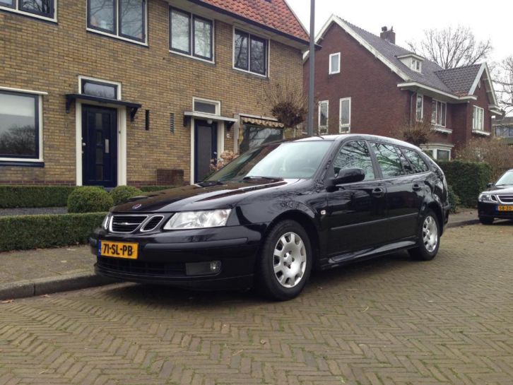 Saab 9-3 1.9TID 150pk Vector Sport Estate 2006 Zwart