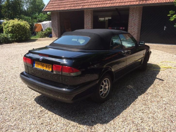 Saab 9-3 2.0 I Cabrio 1998 Zwart