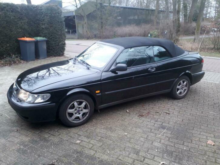 Saab 9-3 2.0 I Cabrio 2000 Zwart