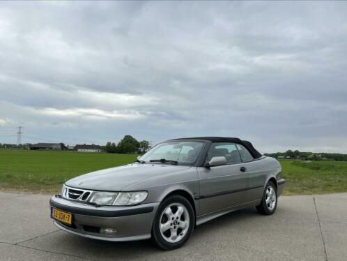 Saab 9-3 2.0 SE Turbo Cabrio steel grey youngtimer