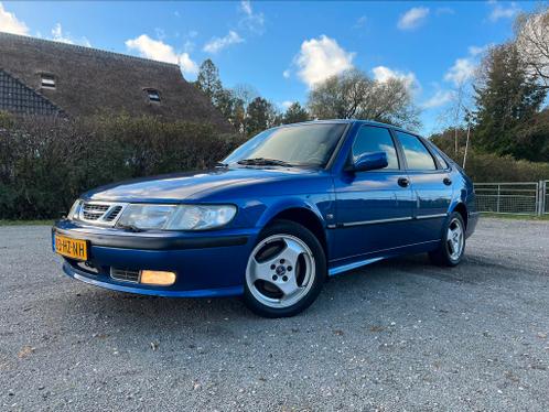 Saab 9-3 2.0 T 2002 Blauw CruiseLederClima