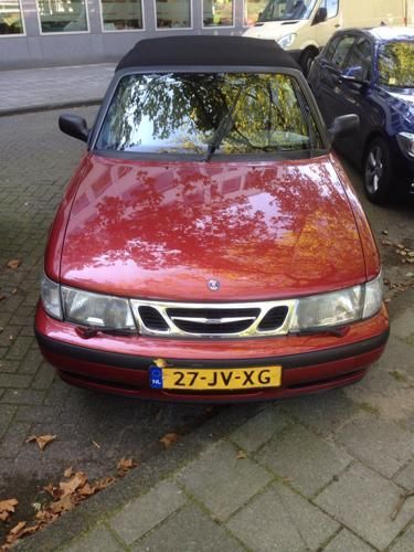 Saab 9-3 2.0 T Cabrio 1999 Rood