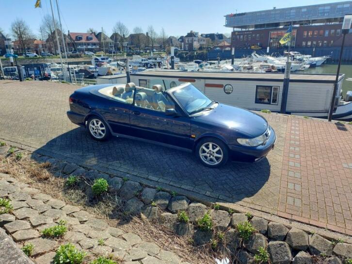 Saab 9-3 2.0 T Cabrio 2000 Blauw