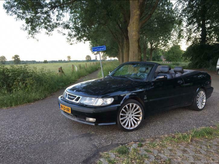 Saab 9-3 2.0 T Cabrio 2000 Zwart