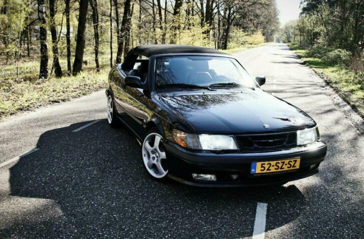 Saab 9-3 2.0 T Cabrio 2001 Zwart