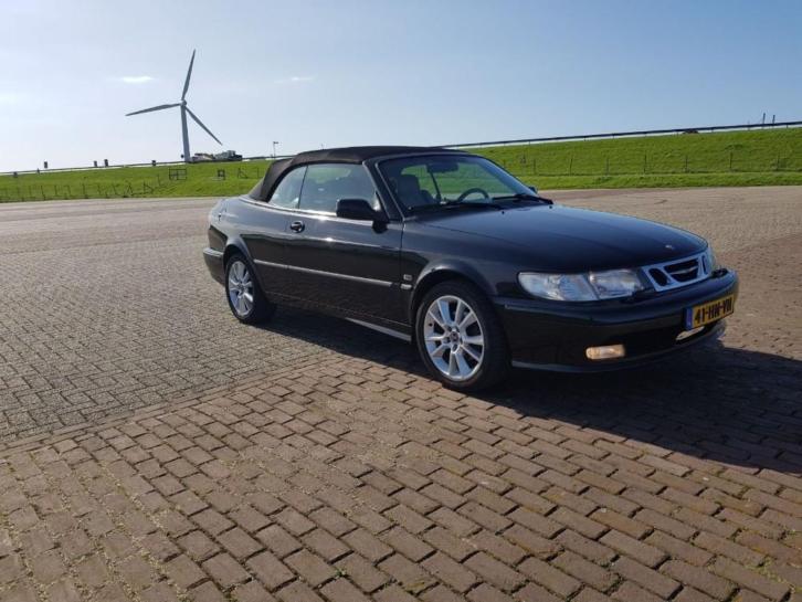 Saab 9-3 2.0 T Cabrio 2001 Zwart