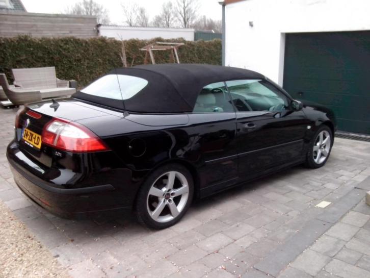 Saab 9-3 2.0 T Cabrio 2004 Zwart