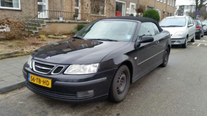 Saab 9-3 2.0 T Cabrio AUT 2003 Zwart