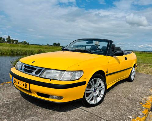 Saab 9-3 2.0 T Cabrio  Liefhebbersauto, LPG G3, APK, Geel