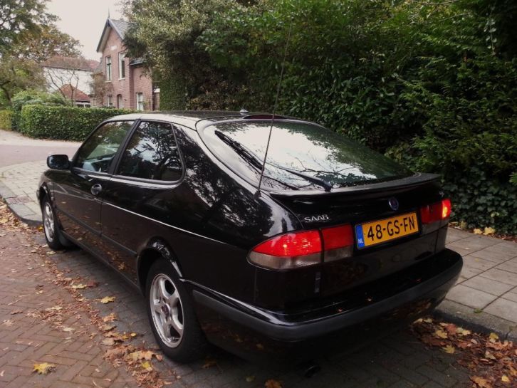 Saab 9-3 2.0 T Coupe 2001 Zwart Uitzonderlijk Mooi