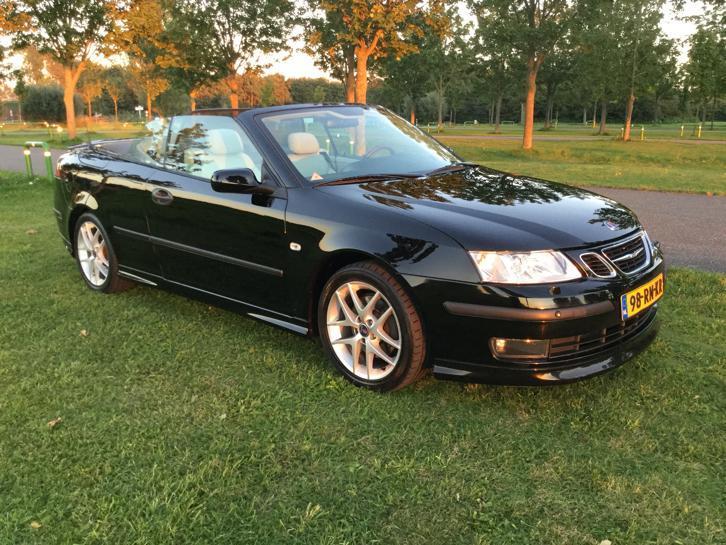 Saab 9-3 2.0 Turbo Aero Cabrio AUT 2004 Zwart