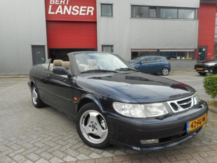 Saab 9-3 2.0 Turbo S Cabrio 2000 Blauw aero 205pk 