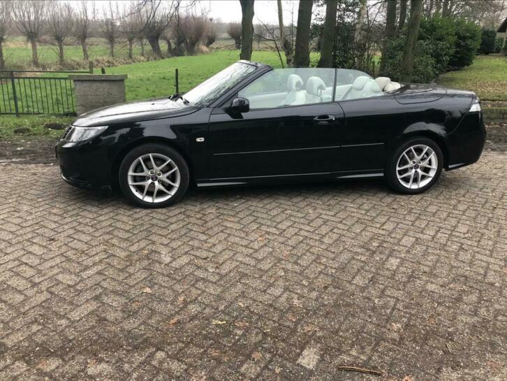 Saab 9-3 2.0T Cabrio Hirsch zwart beige