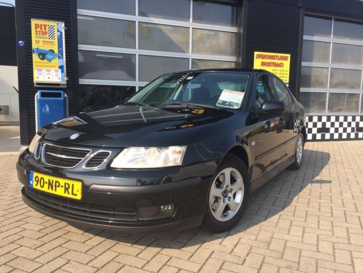 Saab 9-3 2.2 TID Sport Sedan 2004 Zwart Dealer onderhouden