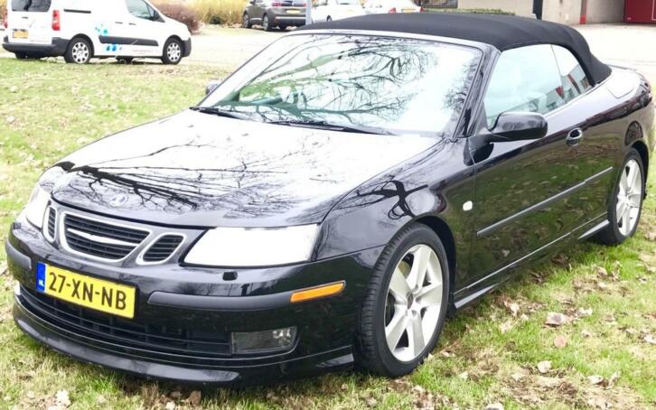 Saab 9-3 2.8T Aero cabriolet 2006 Zwart